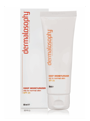 DEEP MOIST & SPF 25 FOR OILY TO NORMAL SKIN - nawilżający krem SPF25 do skóry tłustej i normalnej 80ml